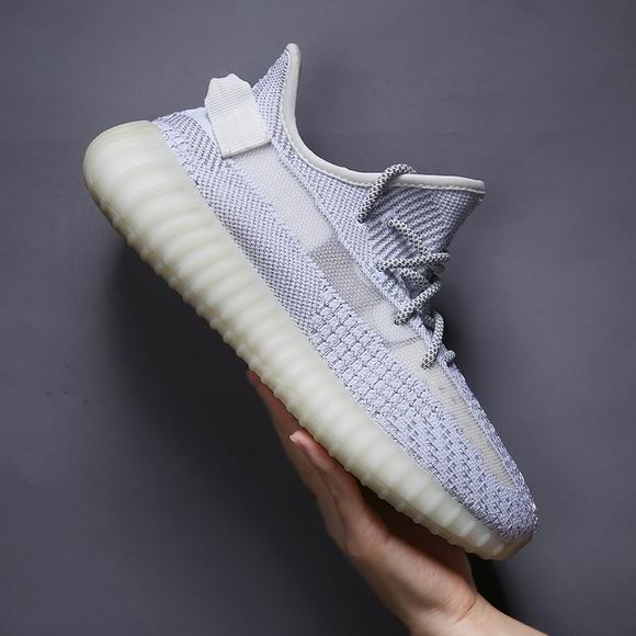 White Yeezy 350 Shoes For Men and Women-1